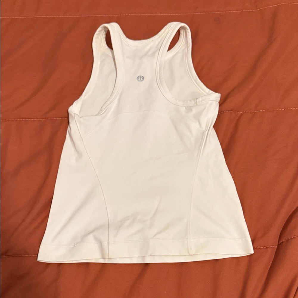 lululemon athletica Cream Racerback Performance Tank